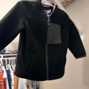 Kids Black Fleece Jacket